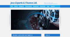 Desktop Screenshot of jecoexports.com